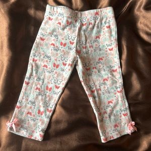 Girls butterfly leggings size 3/6 months